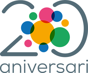 Logotip 20 aniversari Associació per la Salut Mental del Baix Llobregat Nord